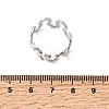 5Pcs 304 Stainless Steel Open Cuff Rings for Women RJEW-K313-04P-5
