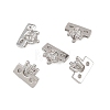 Brass Pave Clear Cubic Zirconia Spacer Bars KK-H538-09P-1