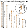 SUNNYCLUE 10Pcs 10 Styles Double 304 Stainless Steel Lobster Claw Clasps FIND-SC0005-26-2