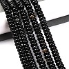 Natural Black Agate(Dyed & Heated) Beads Strands G-G177-F01-01-1