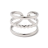 304 Stainless Steel Cuff Open Rings RJEW-P188-02G-P-5