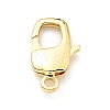 Brass Lobster Claw Clasps X-KK-G416-22G-1