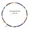 Chakra Natural Mixed Stone Heishi Beaded Necklaces MA5809-1-3