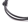 Natural Lava Rock Beaded Cord Bracelet BJEW-JB07681-7