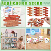 180Pcs 3 Colors Mini Wood Floorboards AJEW-WR0003-80-5
