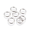 Tarnish Resistant 304 Stainless Steel Saw Cut Open Jump Rings X-STAS-P212-25P-10-1