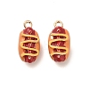 Alloy Enamel Pendants PALLOY-R155-01G-07-1