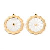 Natural White Shell Pendants STAS-C158-07D-G-1