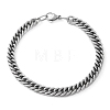 304 Stainless Steel Cuban Link Chain Bracelet for Men Women BJEW-C048-04P-1