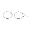 304 Stainless Steel Hoop Earrings EJEW-T048-25B-P-3
