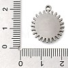 304 Stainless Steel Pendant Cabochon Settings STAS-I310-18P-3