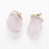 Natural Quartz Crystal Pendants G-O169-01B-05G-2