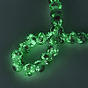 Handmade Luminous Lampwork Beads Strands LAMP-N037-01F-2