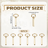 8Pcs Brass Charms KK-LP0001-85I-2