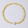 Natural Citrine Beaded Stretch Bracelets for Women BG9690-3-1