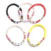 Handmade Polymer Clay Heishi Beads Stretch Bracelets BJEW-JB05307-1