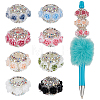 8Pcs 8 Colors Resin Beads RESI-FG0001-14-1