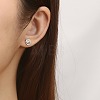 304 Stainless Steel Stud Earrings for Women FU7169-2-3