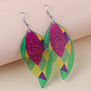 Bohemian Style Acrylic Glitter Powder Dangle Earrings FS-WGAD9E8-04-1