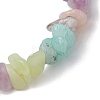 Natural Gemstone Chip Stretch Bracelets for Women BJEW-JB11019-01-4