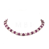 Dyed Natural White Jade Rondelle Beaded Necklaces for Women NJEW-JN06683-5
