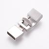 304 Stainless Steel Snap Lock Clasps STAS-L189-32P-2