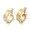 304 Stainless Steel Rhinestone Half Hoop Earrings for Women EJEW-L283-049G-1