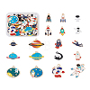 Craftdady 36Pcs 18 Styles Baking Painted Alloy Pendants FIND-CD0001-02-20