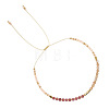Adjustable Glass Seed Bead Braided Bead Bracelets for Women VT9382-56-1