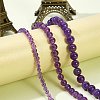 3 Strands 3 Styles Natural Amethyst Beads Strands G-SZ0001-14-7