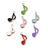 Alloy Enamel Pendants X-FIND-H066-02G-1