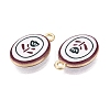 Valentine's Day Printed Alloy Pendants PALLOY-SZC0008-05E-2