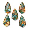 Dyed Natural Imperial Jasper Pendants G-H355-02D-1