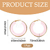 1 Pair 304 Stainless Steel Hoop Earrings EJEW-TA0001-89C-3