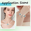 100Pcs Synthetic Turquoise European Beads TURQ-PA0001-04B-5