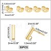 304 Stainless Steel Stud Earring Findings STAS-UN0019-62G-5