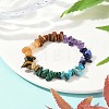 Chakra Natural Mixed Gemstone Chips Stretch Bracelets for Women BJEW-JB11633-01-1