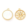 Brass Micro Pave Cubic Zirconia Charms X-KK-F855-12G-1