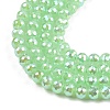 Electroplate Glass Beads Strands EGLA-B013-01A-AB02-3