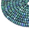 Dyed Natural Chrysocolla and Lapis Lazuli Beads Strands G-P575-A35-6x4mm-3