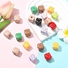 20Pcs Baking Paint Opaque Acrylic Beads OACR-YW0004-29-4
