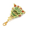 Christmas Tree Glass Beads Pendant Decorations HJEW-JM05045-2