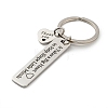Teacher's Day Gift 201 Stainless Steel Word Thank You Keychains KEYC-E040-05P-01-2