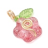 Transparent Glass Pendants PALLOY-JF03961-4