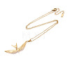 304 Stainless Steel Pendant Necklaces NJEW-T018-23G-3