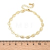 Brass Link Chain Bracelets for Women BJEW-K298-08G-5