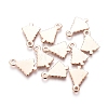 201 Stainless Steel Charms STAS-E484-11RG-2