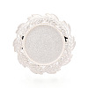 Adjustable Alloy & Iron Bezel Cup Ring Base with Rotatable Tray MAK-T012-01S-2