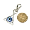Trinity Knot with Evil Eye Resin & Alloy Pendant Decorations HJEW-JM01570-2