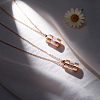 2Pcs 304 Stainless Steel with Clear Glass Column Urn Ashes Bottle Pendant Necklaces NJEW-FG0001-27RG-4
